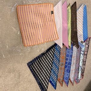 15 pocket squares 100 silk and reversible with lots of color option